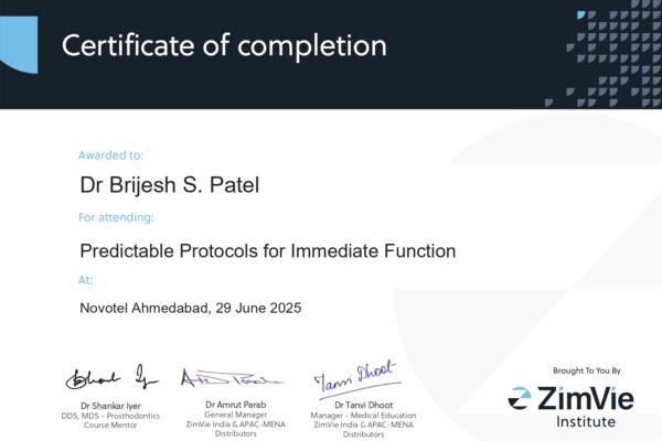 Certificate of Predictible Functions of Immidiate Loading Dental Implants by Zimmer Dr Shankar Iyer DDS_page-0001 Certificate of Predictible Functions of Immidiate Loading Dental Implants by Zimmer Dr Shankar Iyer DDS