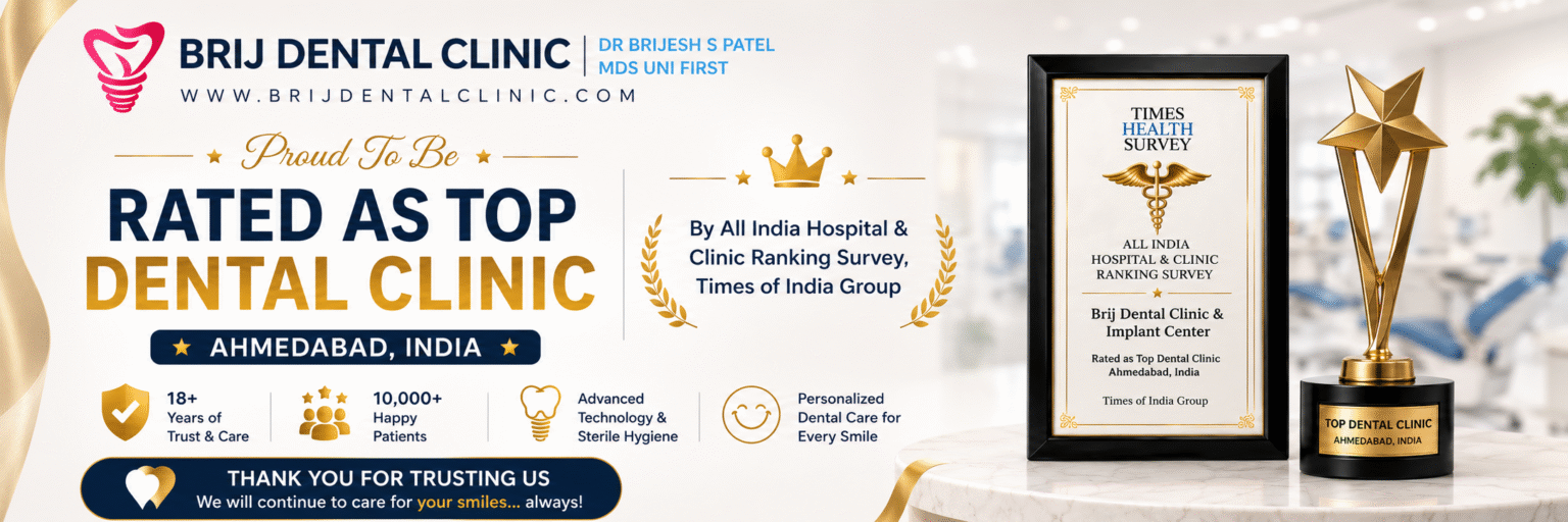 Top dental clinic in ahmedabad India, Brij Dental Clinic, Ahmedabad India