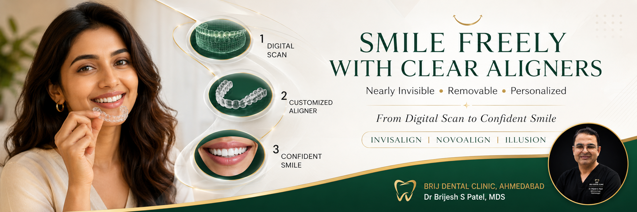 CLEAR ALIGNERS INVISIBLE BRACES IN AHMEDABAD