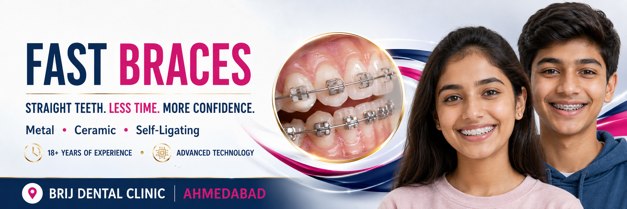 best braces with fast orthodontic treatment in ahmedabad at Brij Dental Clinic